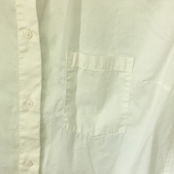 Mossimo L White Button Down Lightweight Shirt - Picture 4 of 8